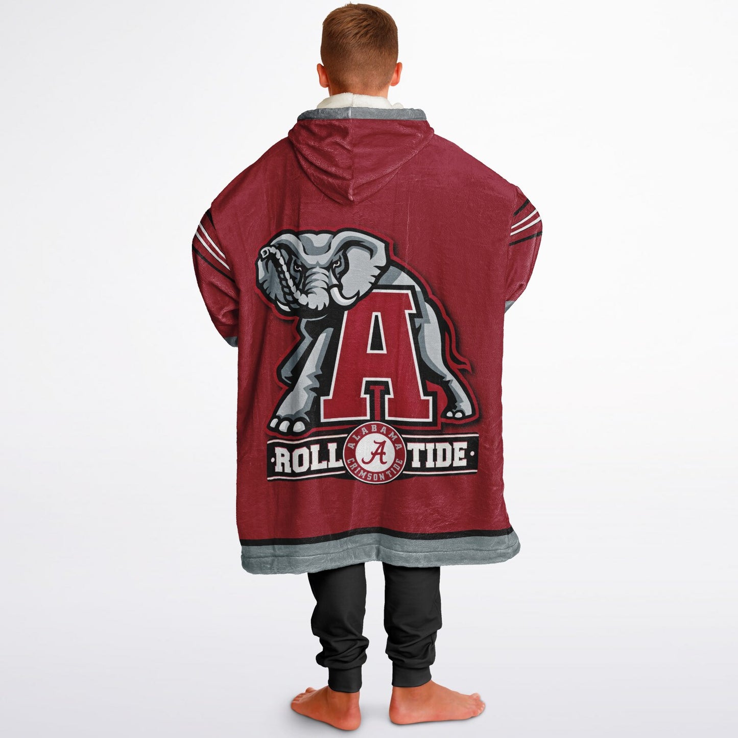 Youth Alalbama Crimson Tide Red Oversize Cuddle Hoodie Young Fan Gift From Alumni