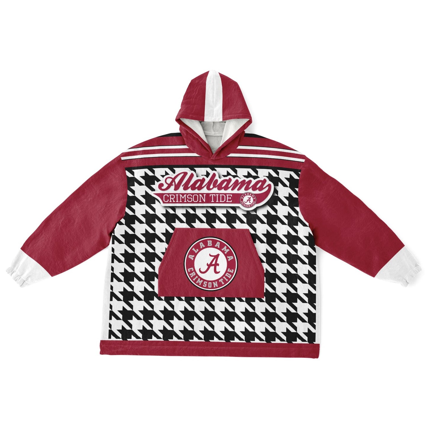 Alabama Crimson Tide Houndstooth Cuddle Hoodie Best Gift for Alabama Alumni and Fans