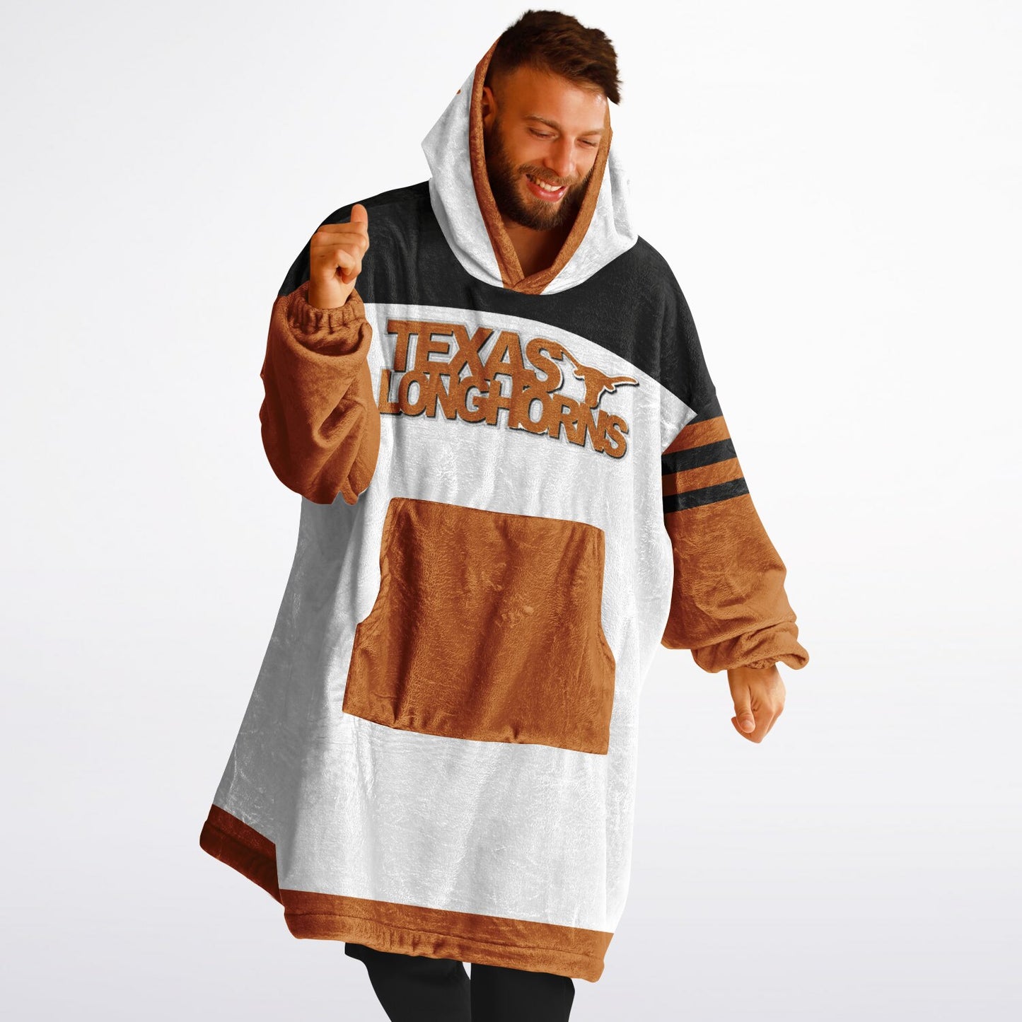 Texas Longhorns White Cuddle Hoodie Great Gift for Texas Alumni & Fans