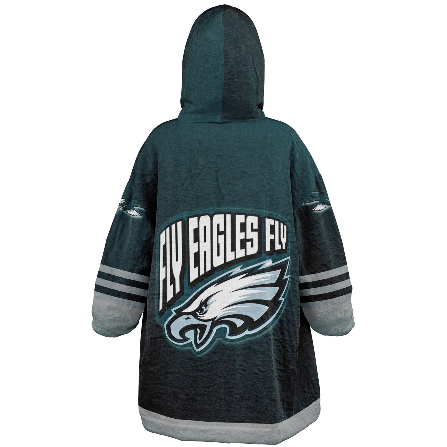 Youth Eagles Hoodie Blanket Green Pocket Youth Eagles Green & Black Marble Cuddle Hoodie