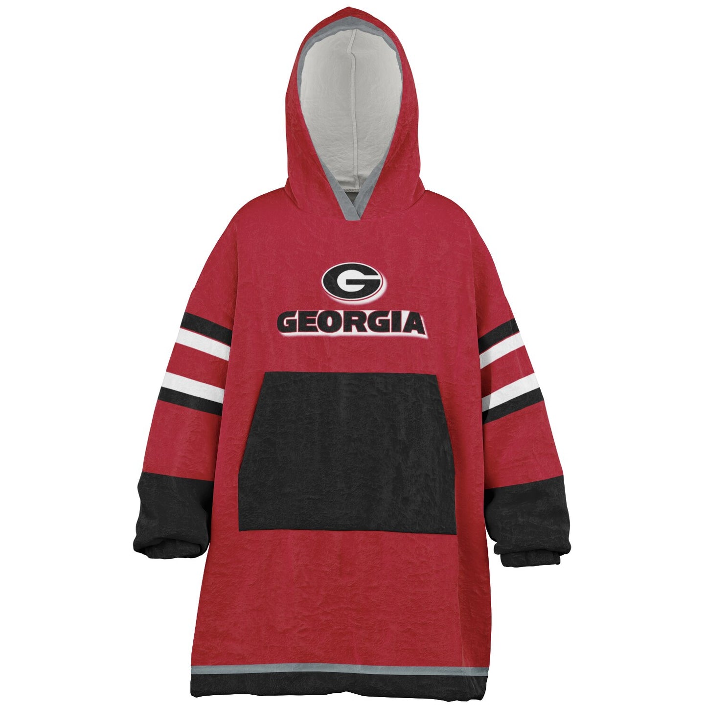 Youth Georgia Bulldogs Red Oversize Cuddle Hoodie Young Fan Gift From Alumni