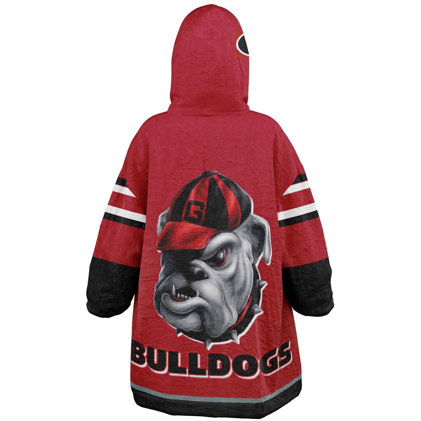 Youth Georgia Bulldogs Red Oversize Cuddle Hoodie Young Fan Gift From Alumni