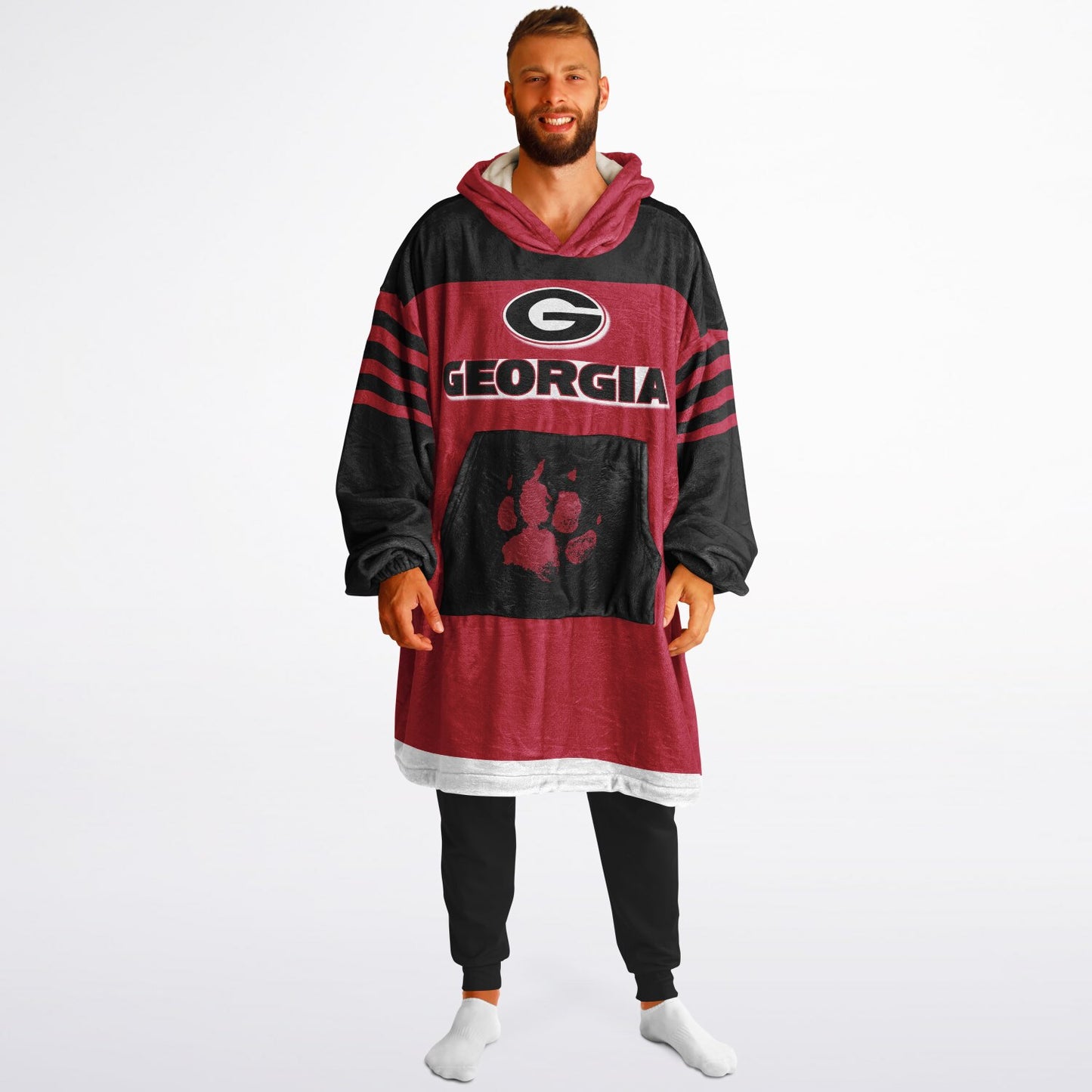 Georgia Red Dawgs Cozy Cuddle Hoodie Best Gift for Dawg Fans & Alumni