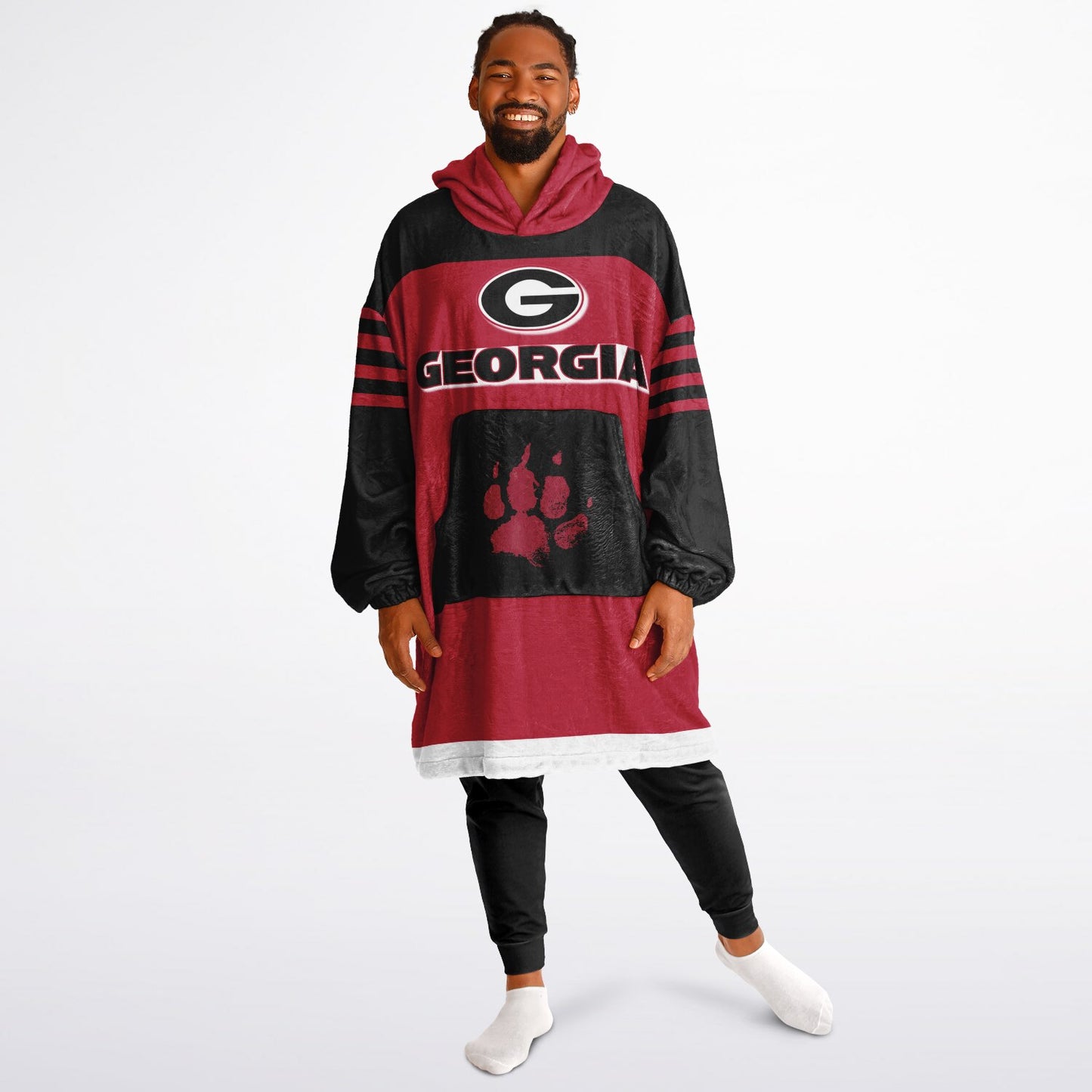 Georgia Red Dawgs Cozy Cuddle Hoodie Best Gift for Dawg Fans & Alumni