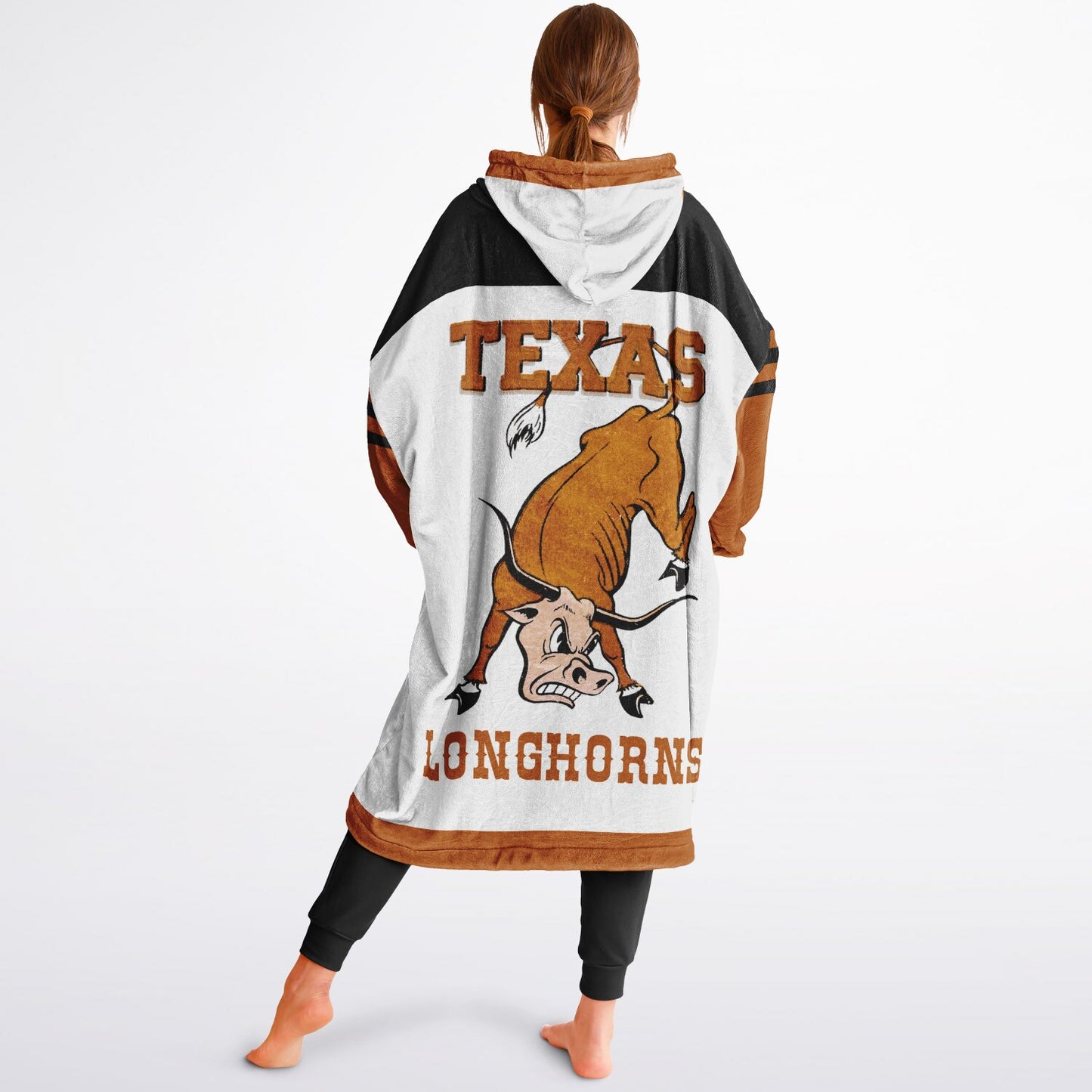 Texas Longhorns White Cuddle Hoodie Great Gift for Texas Alumni & Fans