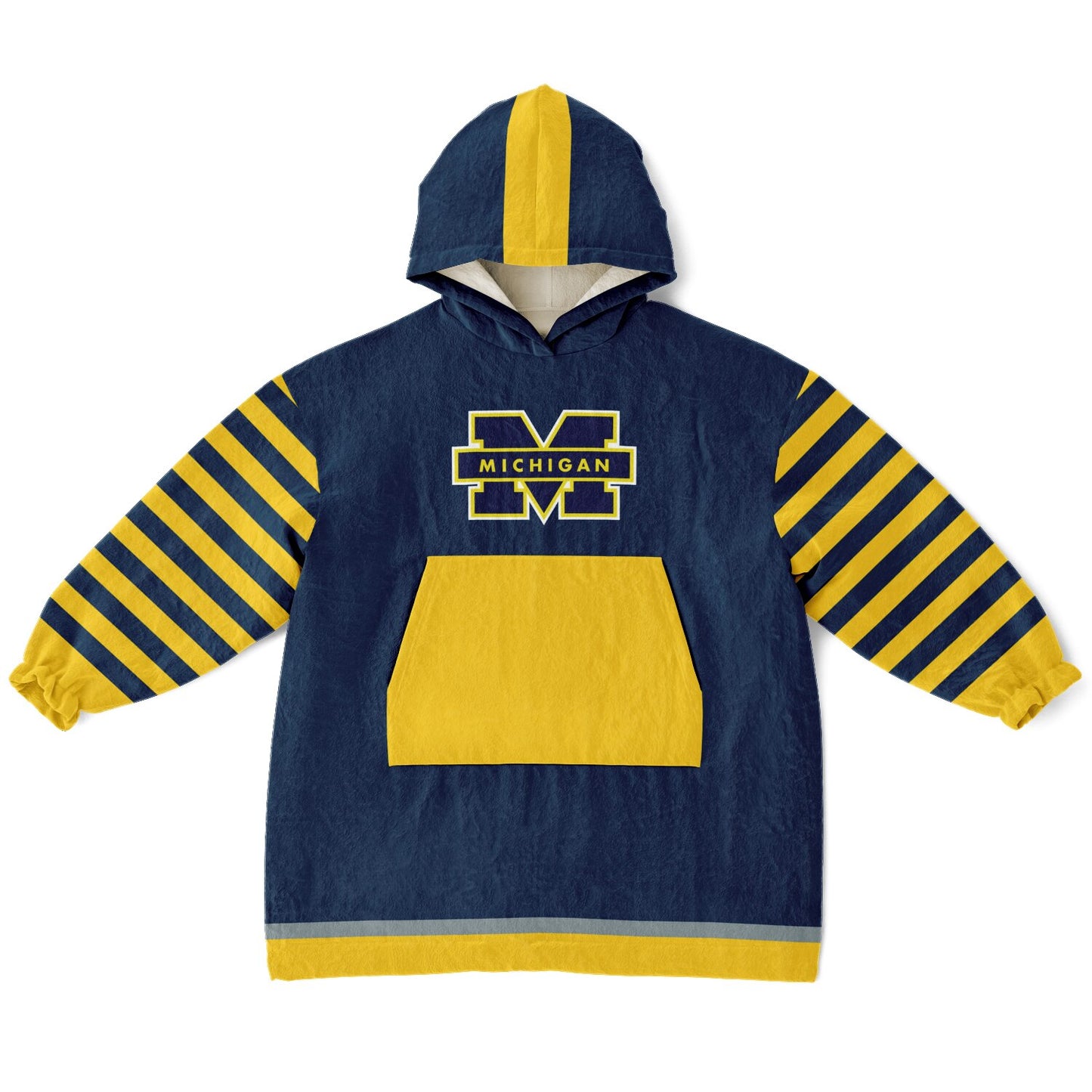 Youth Michigan Blue & Maize Oversize Cuddle Hoodie