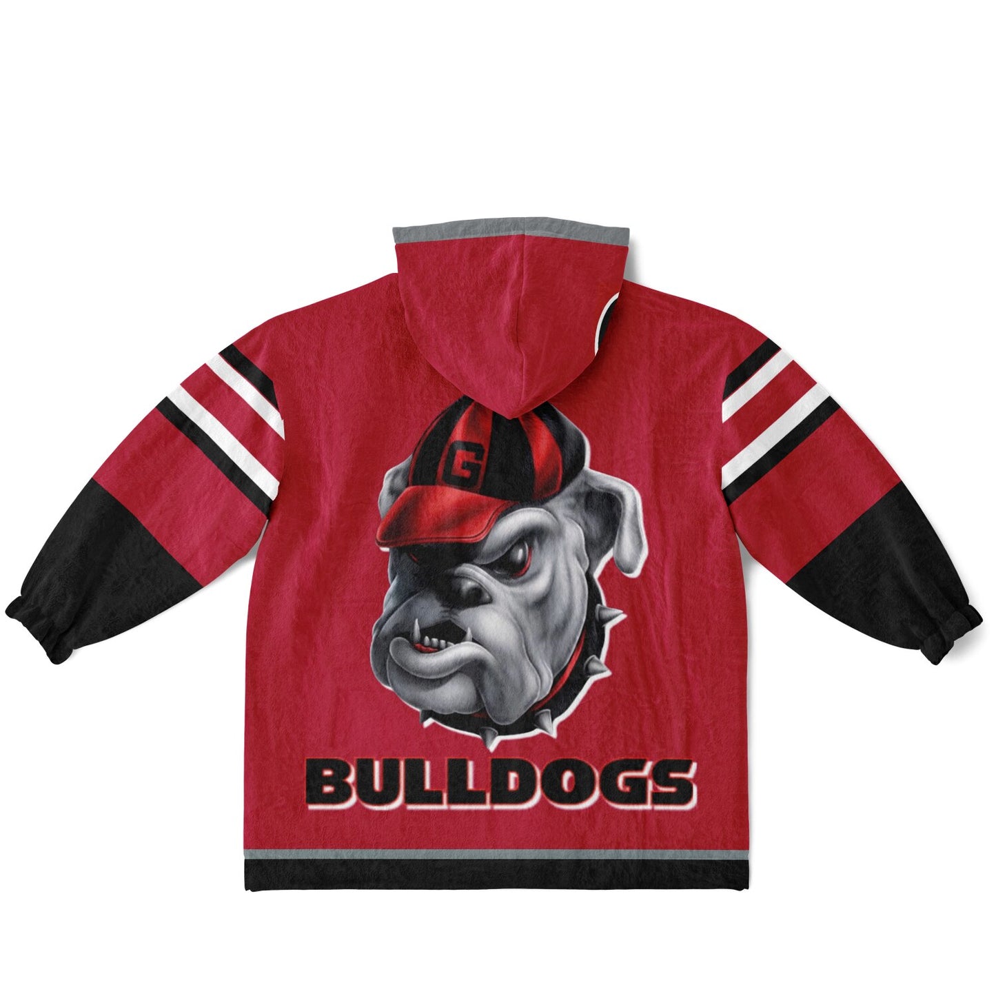 Youth Georgia Bulldogs Red Oversize Cuddle Hoodie Young Fan Gift From Alumni