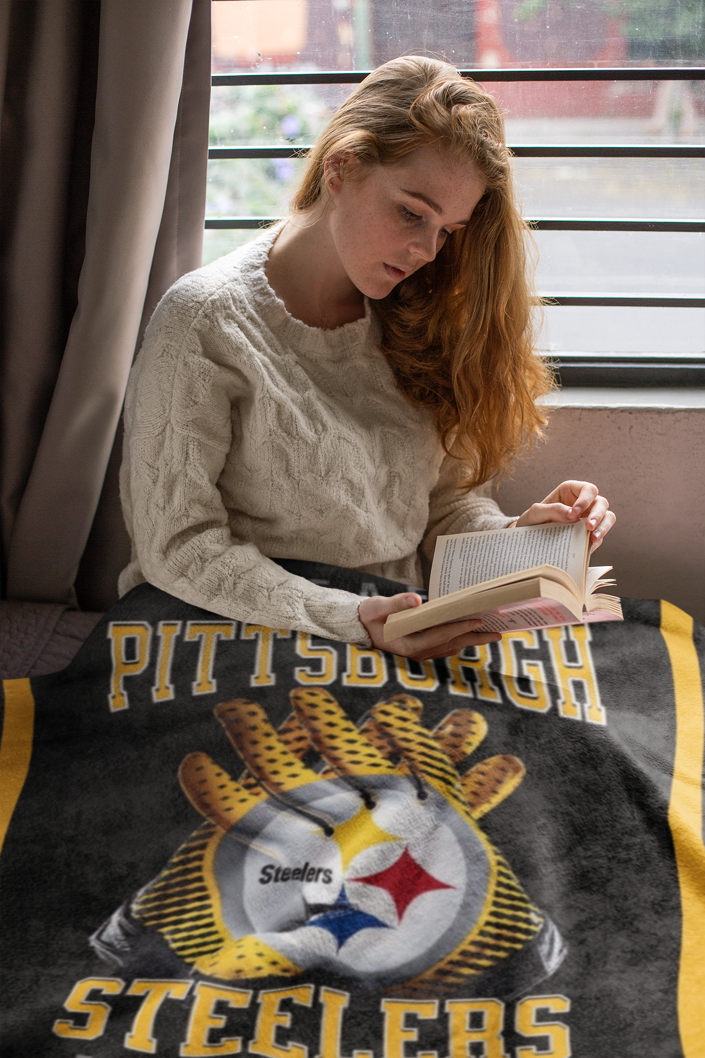 Steelers Blanket Pittsburgh Football Gift Throw Blanket Fan Inspired Soft Blanket for the Family Gift Football Mom Football Dad Steelers Fans Gift