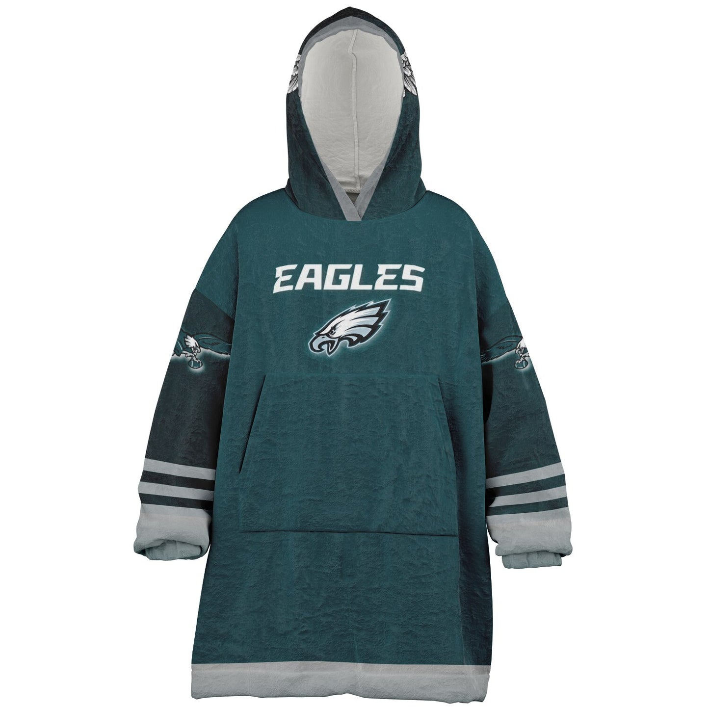 Youth Eagles Hoodie Blanket Green Pocket Youth Eagles Green & Black Marble Cuddle Hoodie