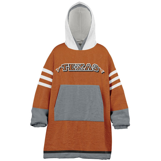 Youth Texas Longhorns Burnt Orange Oversize Cuddle Hoodie  Young Fan Gift From Alumni