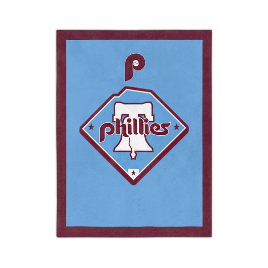 Baby Philly Fan Phillies Retro Blue Blanket