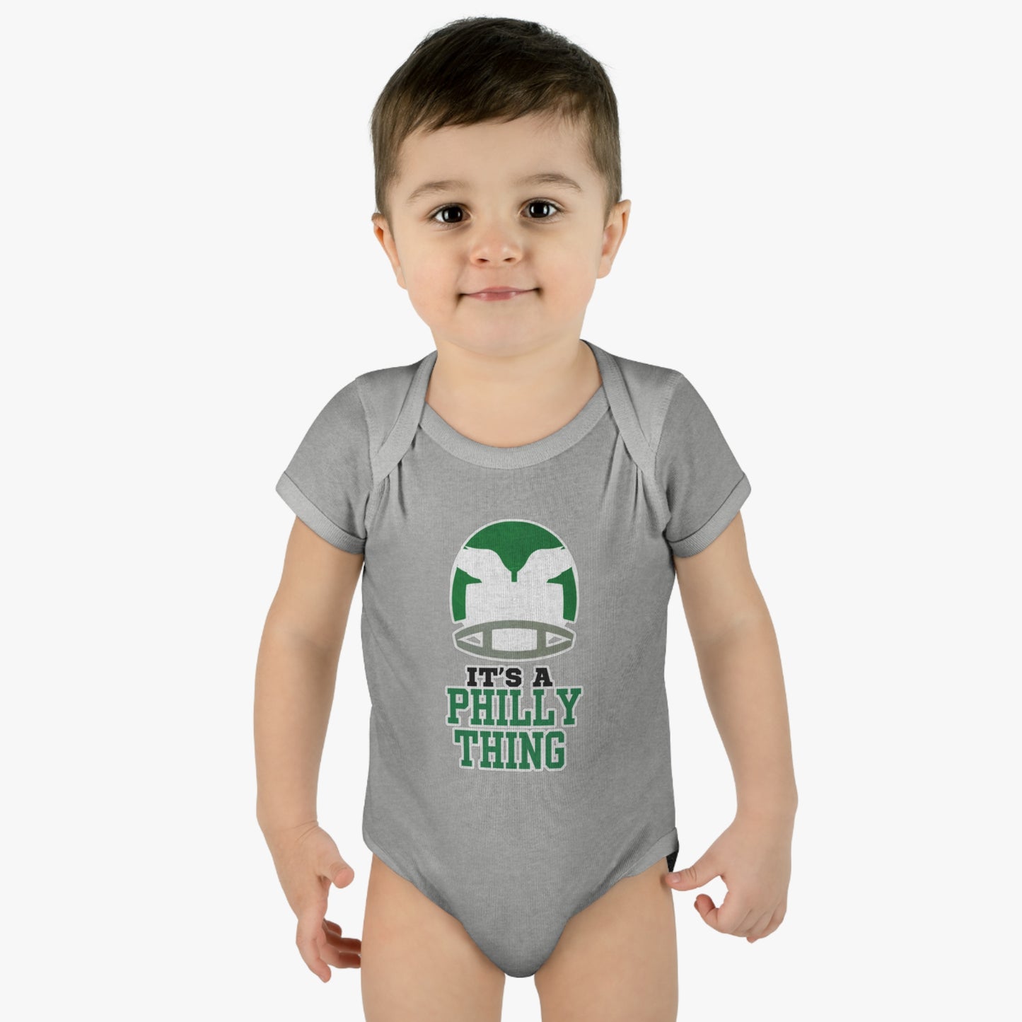 It's A Philly Thing Infant Baby Rib Bodysuit Retro Eagles Helmet Born A Fan Cutest New Fan Comfy Fit Super Soft Feel