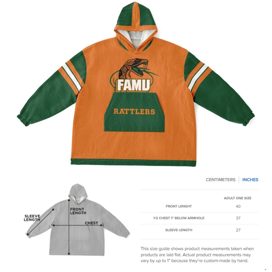 FAMU Orange Cuddle Hoodie