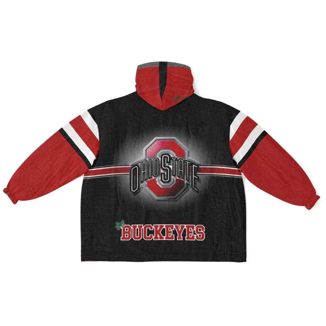 Ohio State Football Cuddle Hoodie Scarlet & Grey