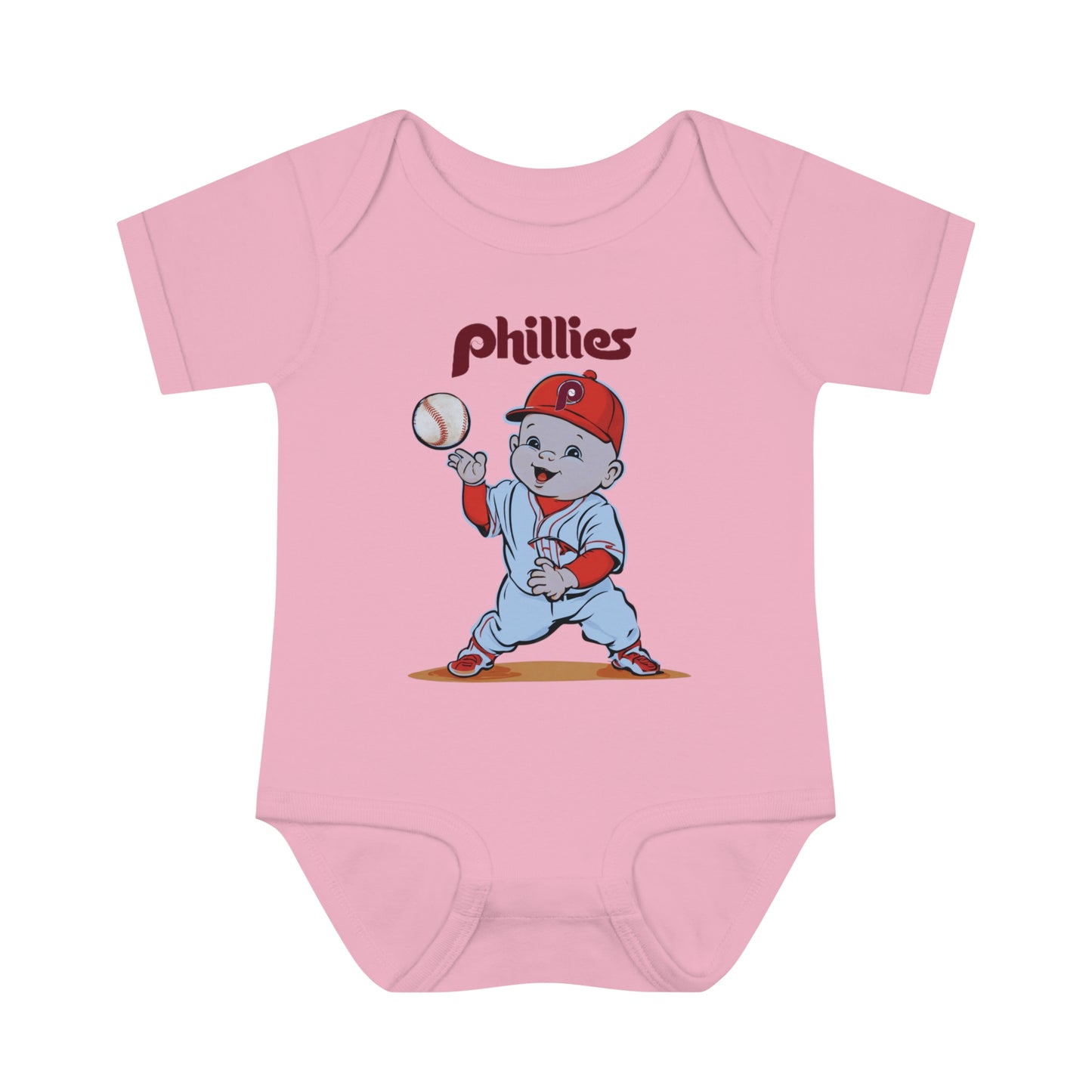 Phillies Baby Retro Infant Baby Rib Bodysuit Cutest New Fan Comfy Fit Super Soft Feel