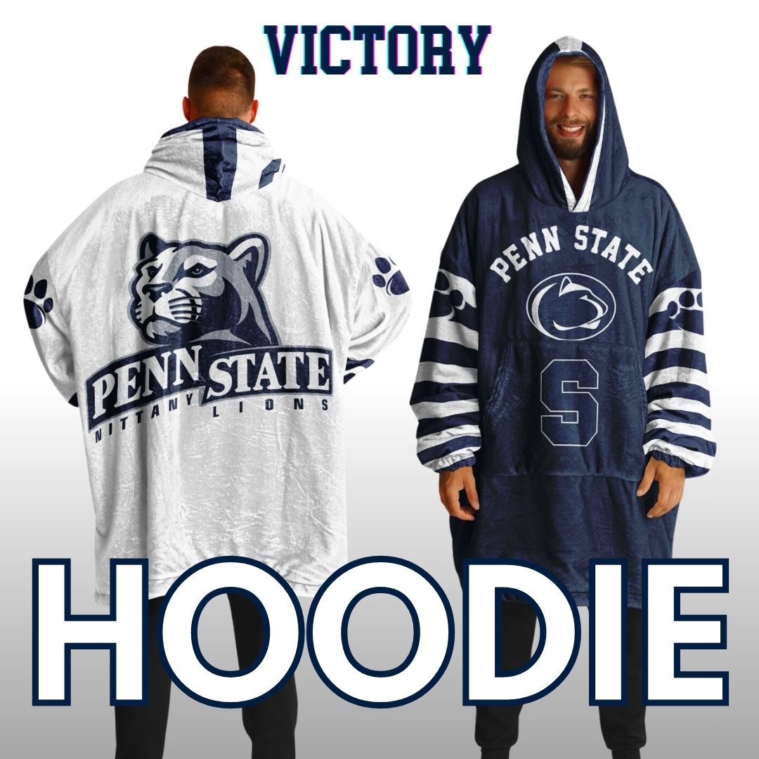 Penn St. Reversible Cuddle Hoodie  Home and Away Design Penn St. Alumni Gift For Students Parents and Fans