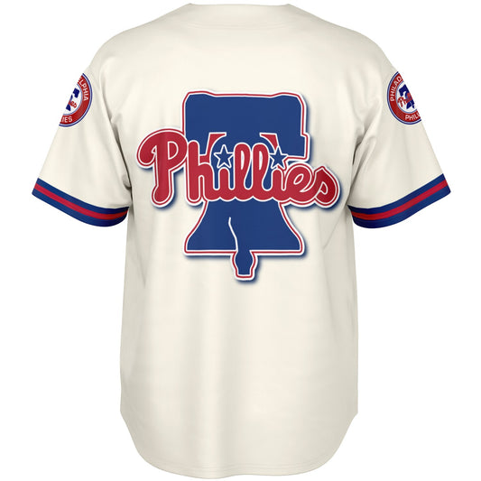 Phillies Cream Baseball Home Jersey