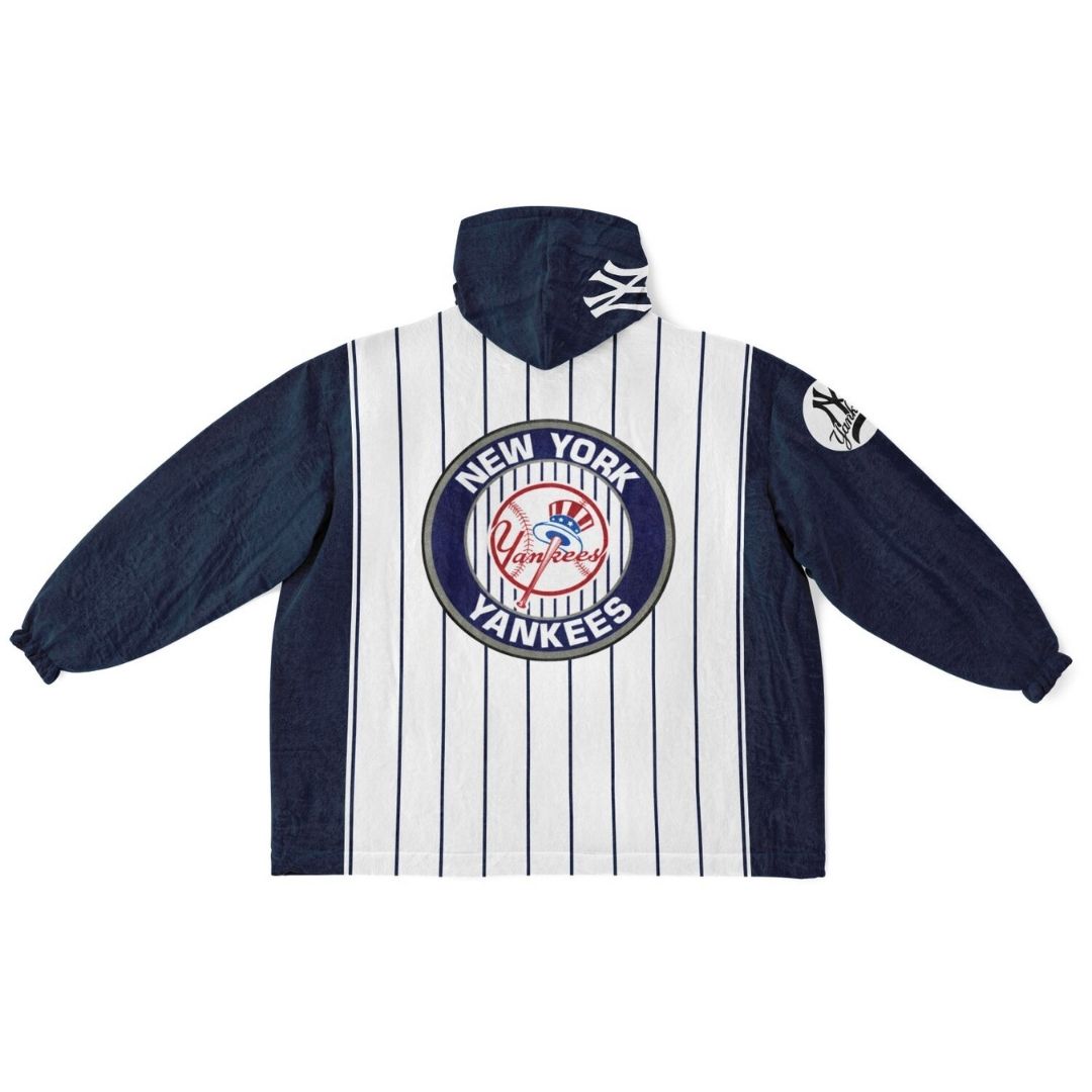 NY Yankees Pinstripe Oversize Cuddle Hoodie