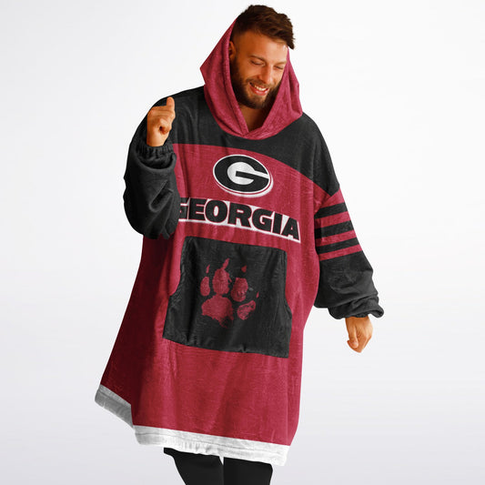 Georgia Red Dawgs Cozy Cuddle Hoodie Best Gift for Dawg Fans & Alumni