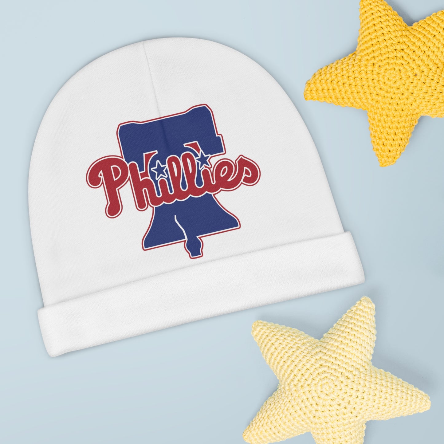 Phillies White Baby Beanie