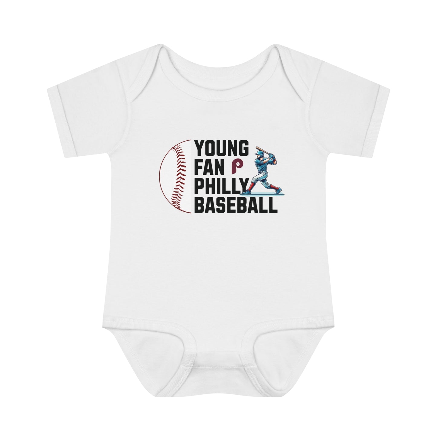 Phillies Young Fan Retro Infant Baby Rib Bodysuit Cutest New Fan Comfy Fit Super Soft Feel