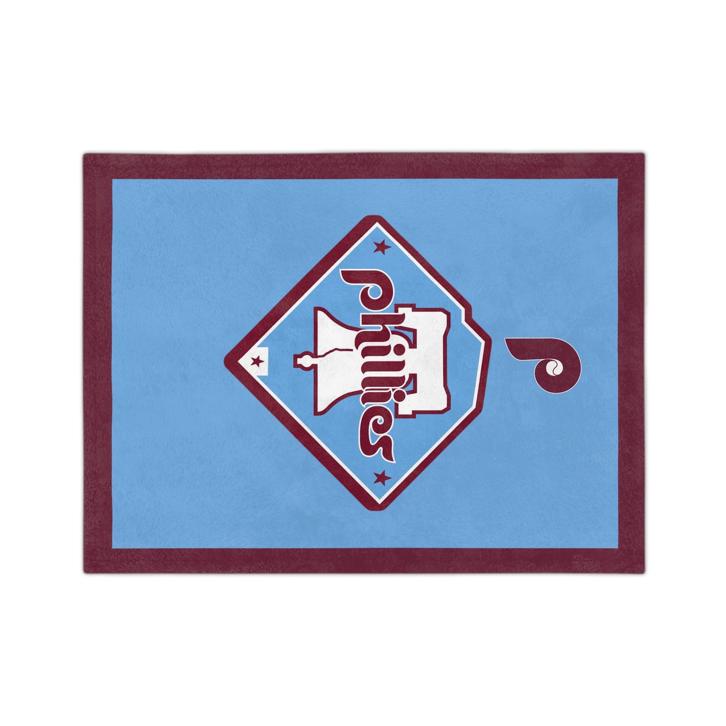 Baby Philly Fan Phillies Retro Blue Blanket