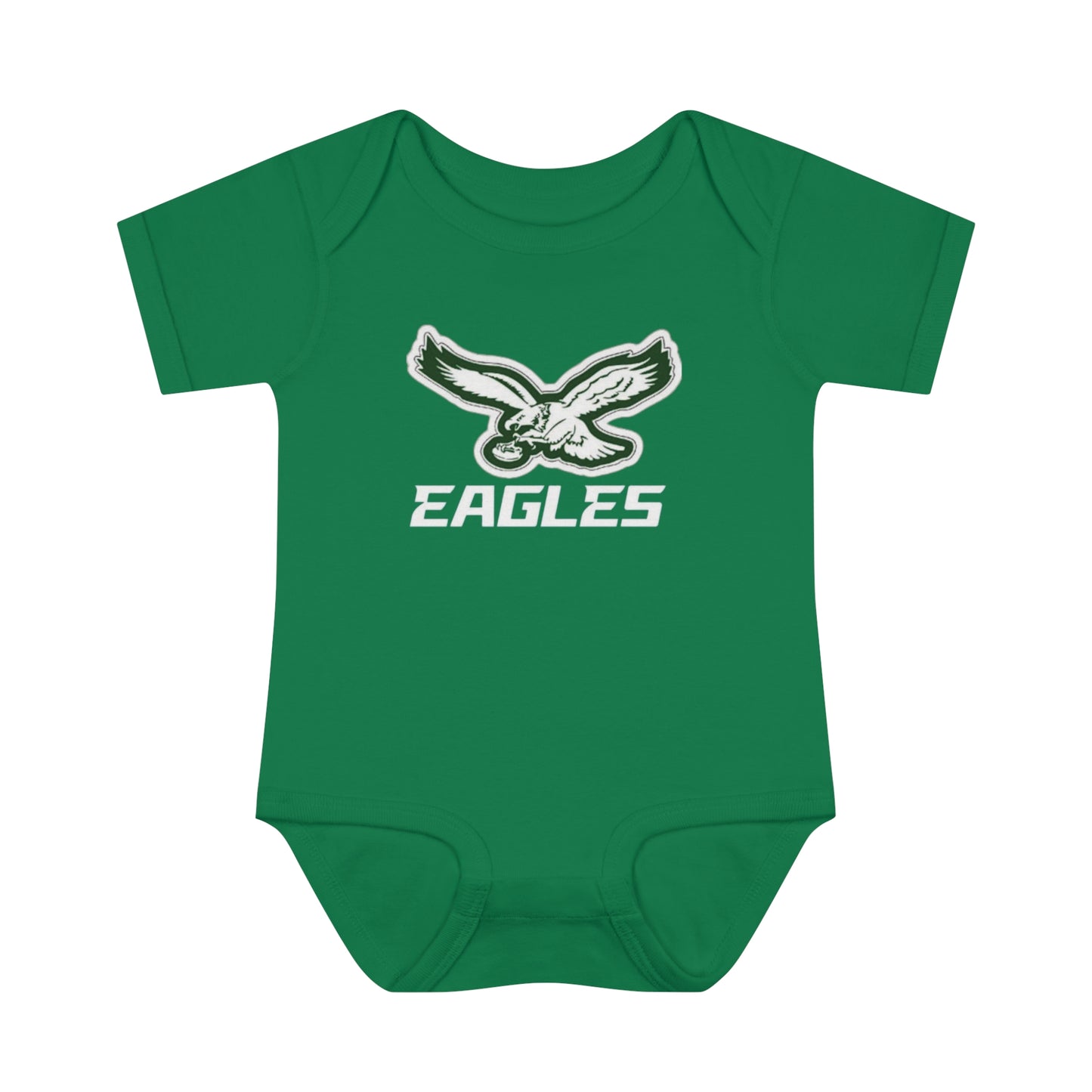 Infant Baby Rib Bodysuit Eagles Born A Fan Cutest New Fan Comfy Fit Super Soft Feel