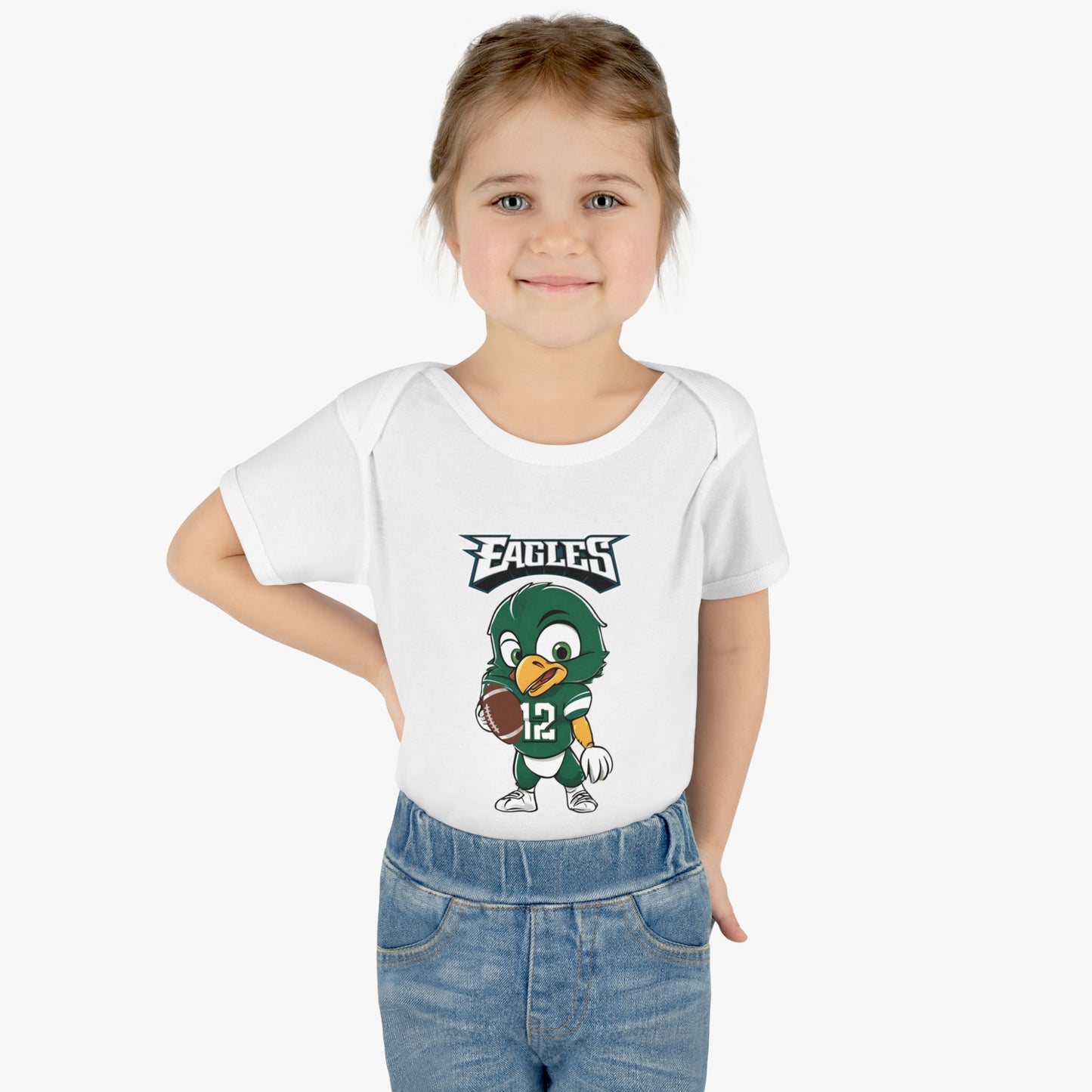 Baby Eagles Future Player Infant Baby Rib Bodysuit Eagles Born A Fan Cutest New Fan Comfy Fit Super Soft Feel