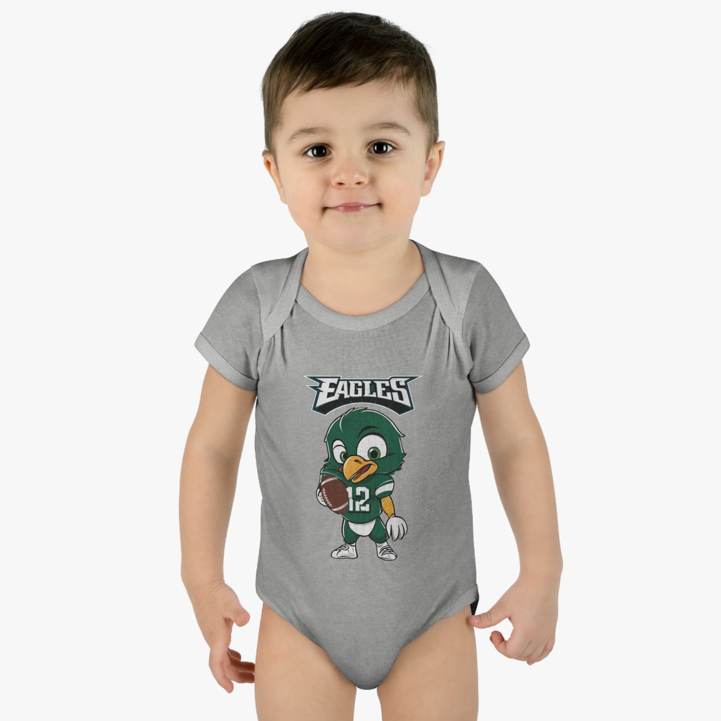 Baby Eagles Future Player Infant Baby Rib Bodysuit Eagles Born A Fan Cutest New Fan Comfy Fit Super Soft Feel