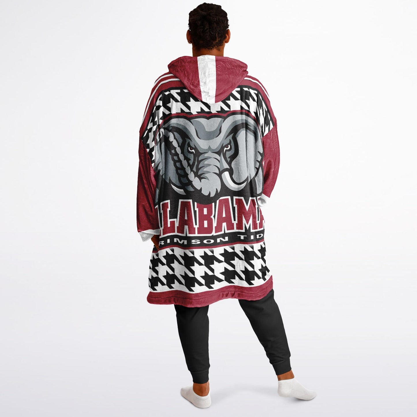 Alabama Crimson Tide Houndstooth Cuddle Hoodie Best Gift for Alabama Alumni and Fans