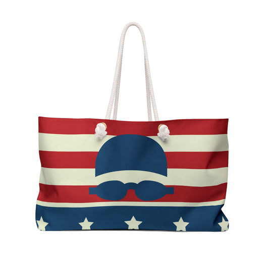 USA Her Swim Goggles Weekender Bag Gift for Swimming Enthusiasts Gift for Mom Gift for Her USA