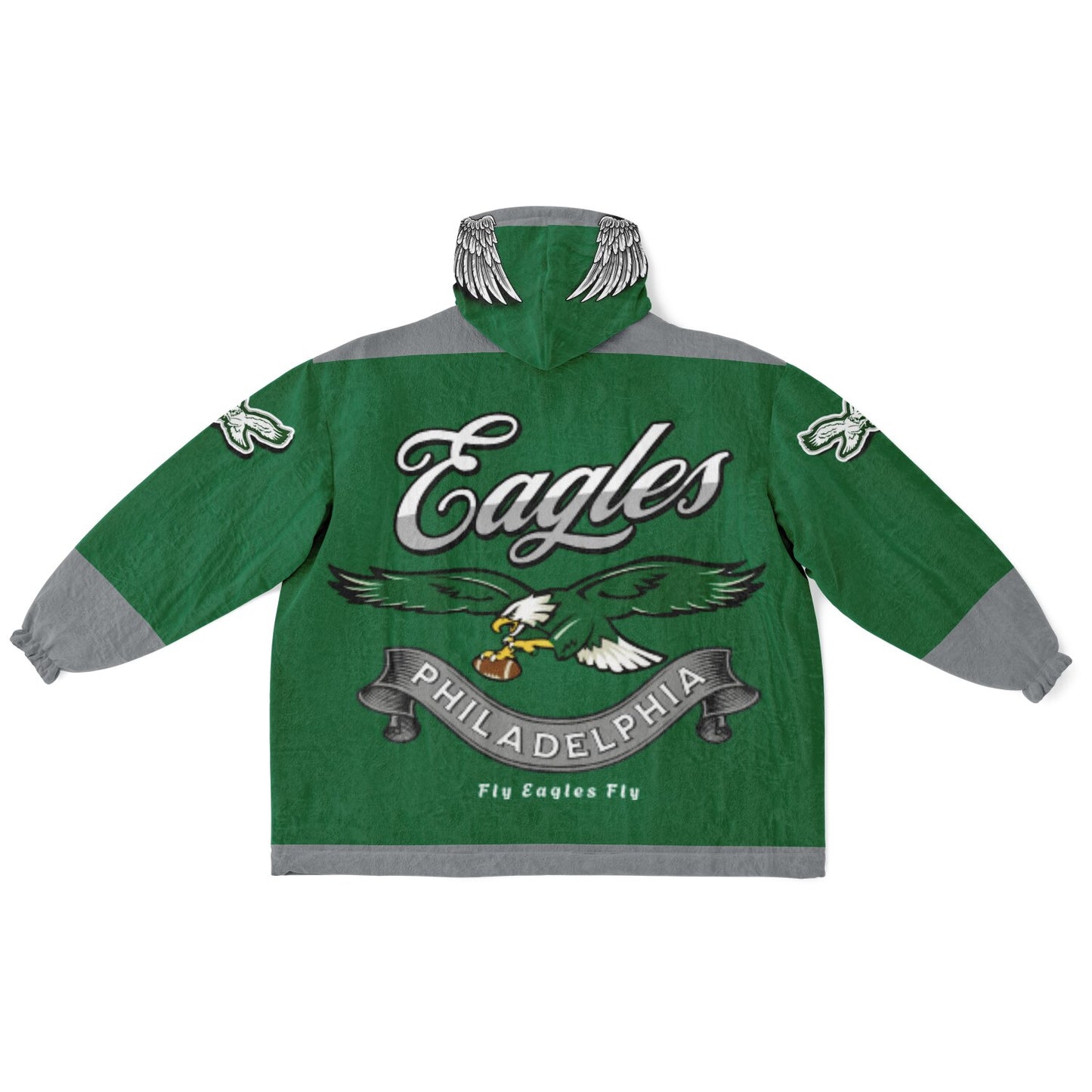 Eagles Retro Kelly Green Eagles Old School Look Cuddle Hoodie Great Gift for Fans