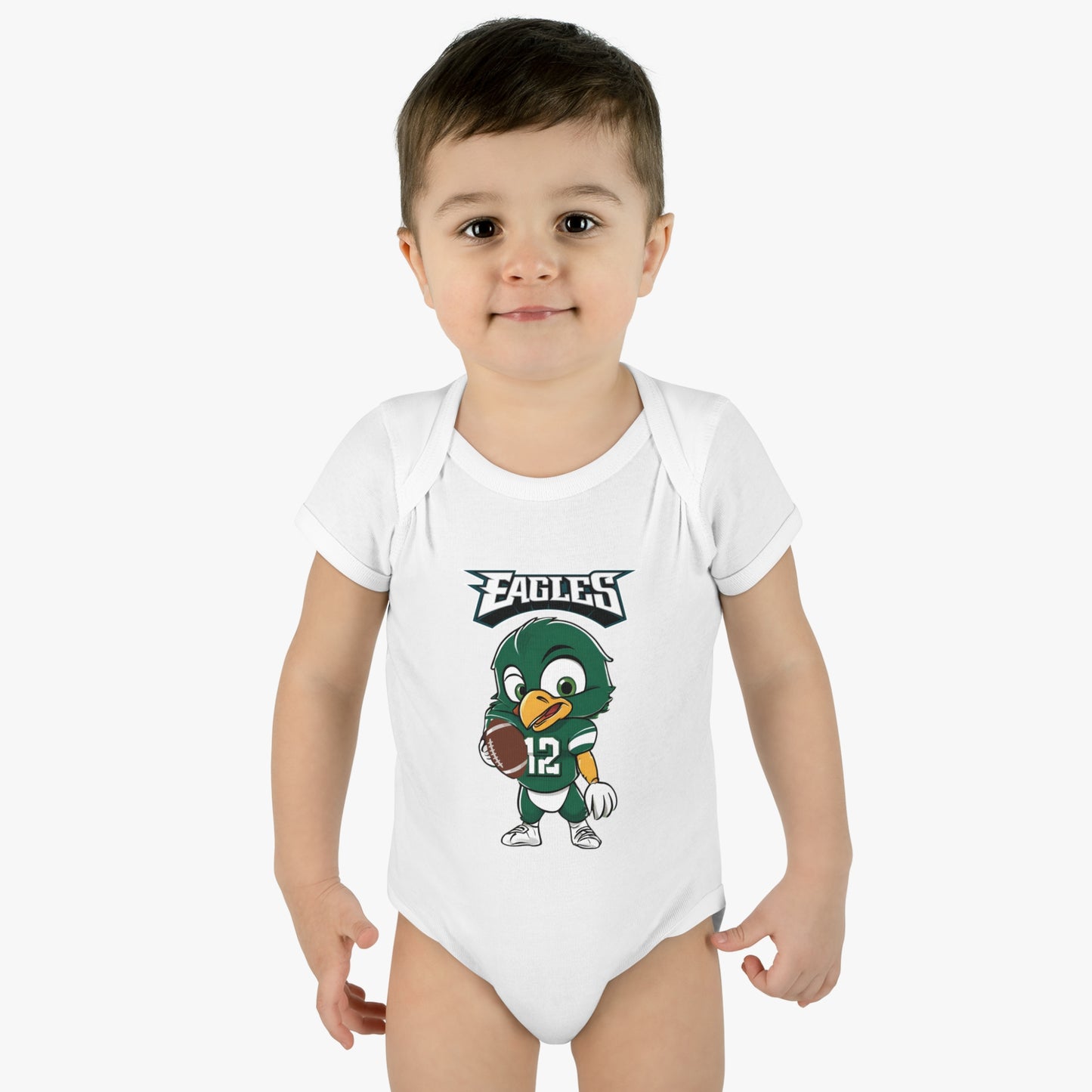 Baby Eagles Future Player Infant Baby Rib Bodysuit Eagles Born A Fan Cutest New Fan Comfy Fit Super Soft Feel