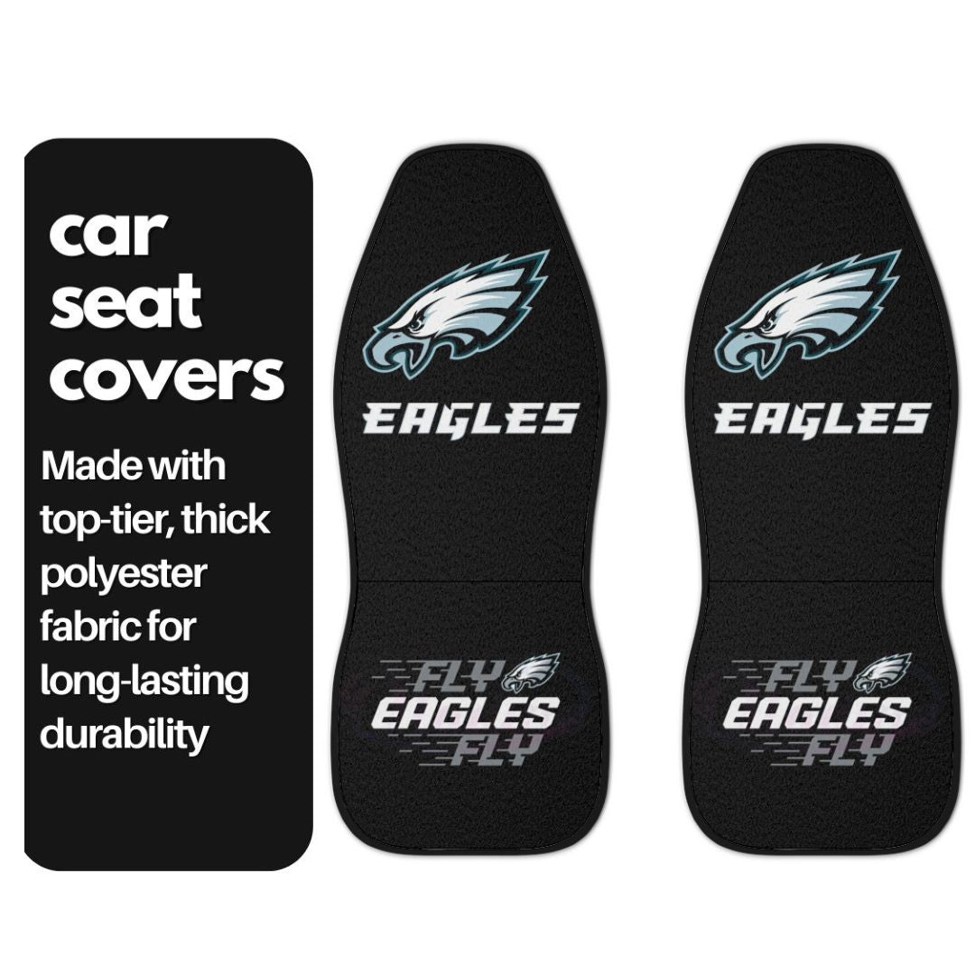 Philly Eagles Black Car Seat Cover Fly Eagles Fly Truck Seat Covers Philadelphia Sports Fan Gift