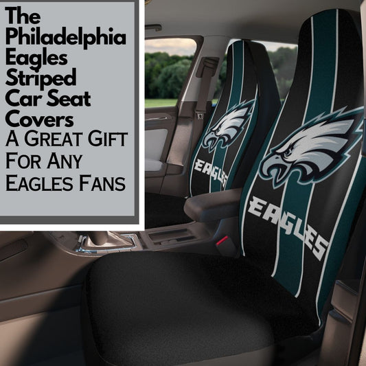 Philly Eagles Striped Car Seat Cover Philly Football Gift for Him Truck Seat Covers Philadelphia Sports Fan Gift