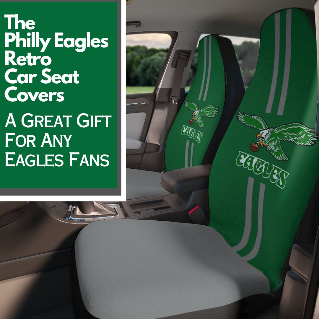 Throwback Philadelphia Eagles Green Car Seat Covers Philadelphia Eagles Truck Seat Protectors Philly Football Gift Eagles Fan Gift