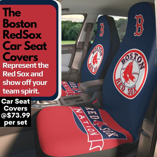 Boston Red Sox Car Seat Covers Red Sox Baseball Club Vehicle Seat Covers Red Sox Fan Gift Car Accessories Gift