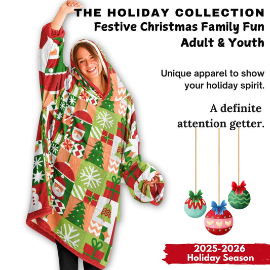 Festive Holiday Christmas Santa Snowman Fun Patchwork Fun SnuggleFit