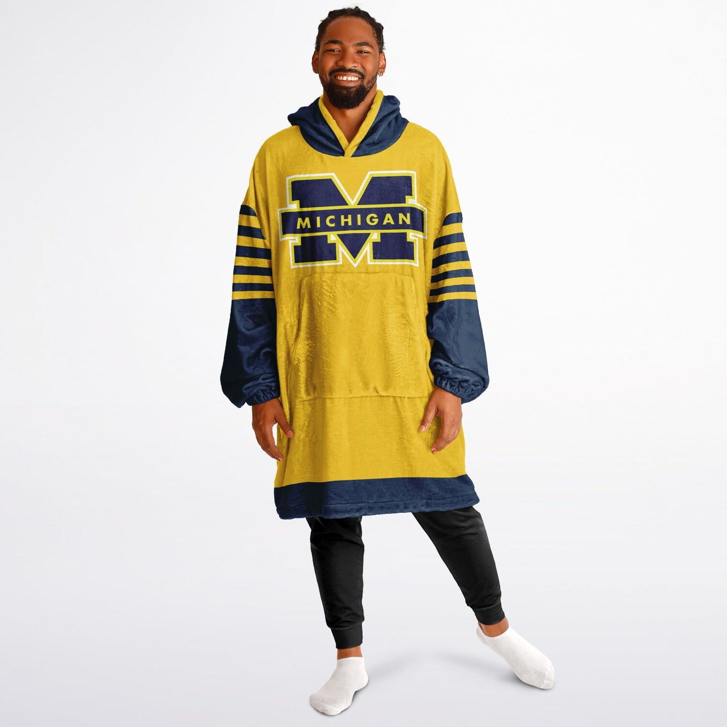 Michigan Football Cuddle Hoodie Maize & Blue Wolverines