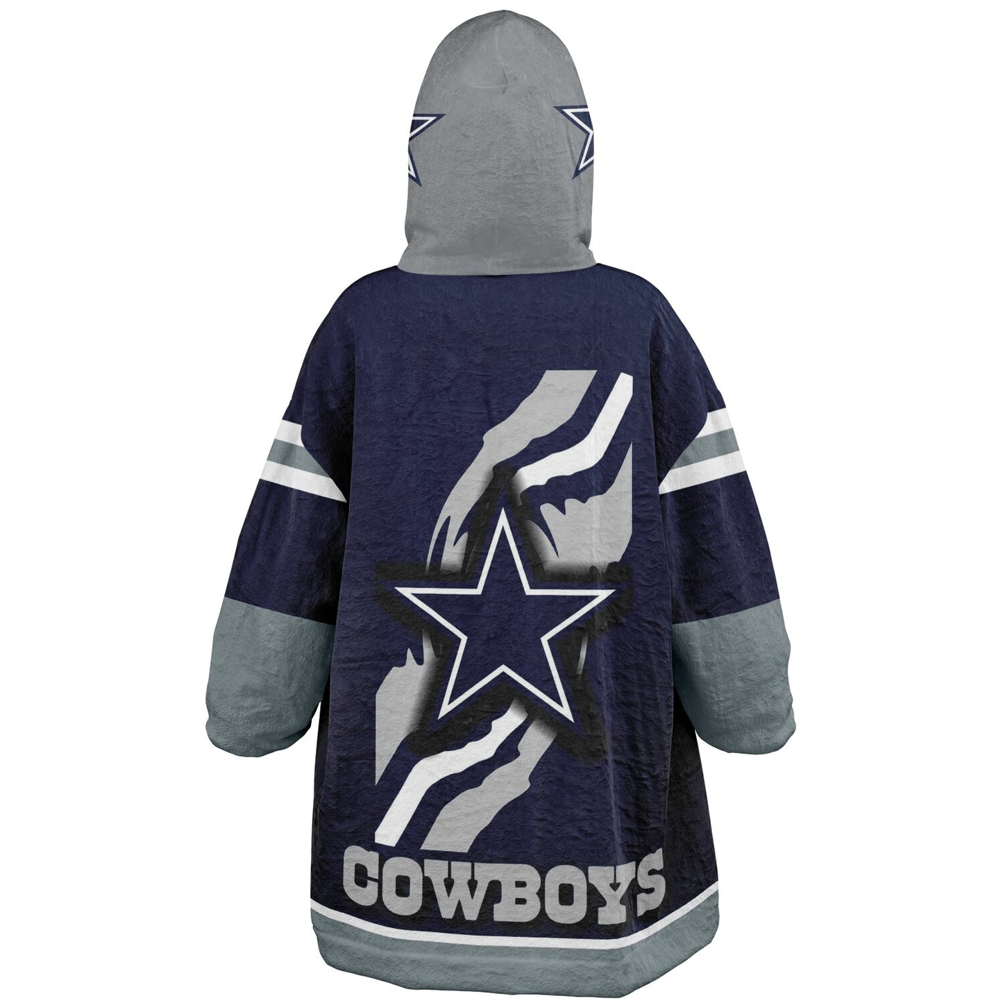 Youth Dallas Cowboys Blue Star Oversize Cuddle Hoodie Young Fan Gift From Fan