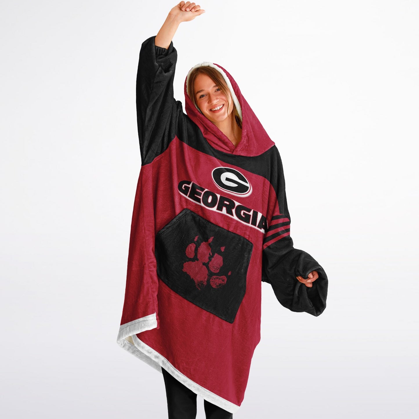 Georgia Red Dawgs Cozy Cuddle Hoodie Best Gift for Dawg Fans & Alumni