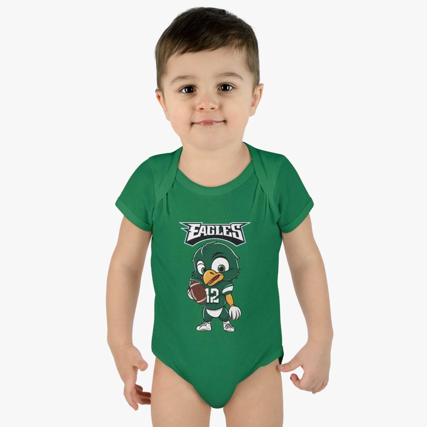 Baby Eagles Future Player Infant Baby Rib Bodysuit Eagles Born A Fan Cutest New Fan Comfy Fit Super Soft Feel