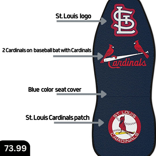 St. Louis Cardinals Car Seat Covers, Cardinals Baseball Club Truck Seat Covers Cardinals Fan Gift Car Accessories Gift