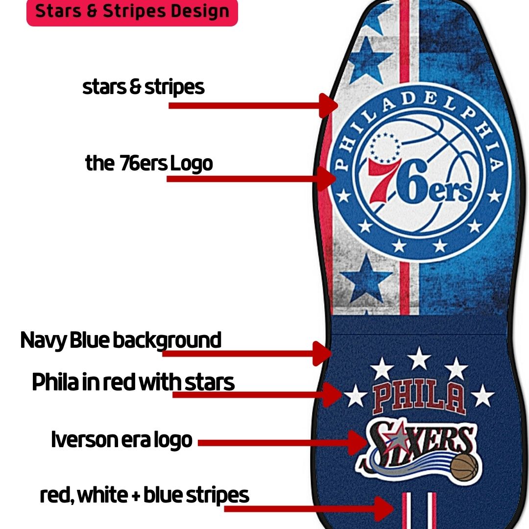 Philly Basketball Car Seat Covers  76ers Car Seat Protector Philadelphia Basketball Fan Gift