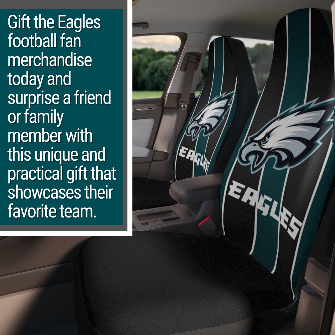 Philly Eagles Striped Car Seat Cover Philly Football Gift for Him Truck Seat Covers Philadelphia Sports Fan Gift