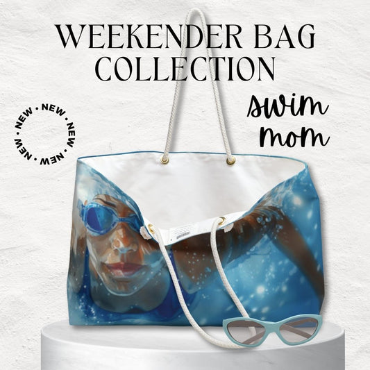 Swim Mom USA Weekender Bag Gift for Swimming Lovers USA Gift