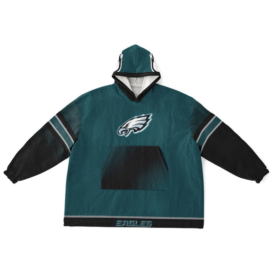 Philadelphia Eagles Victory Green Oversize Hooded Blanket
