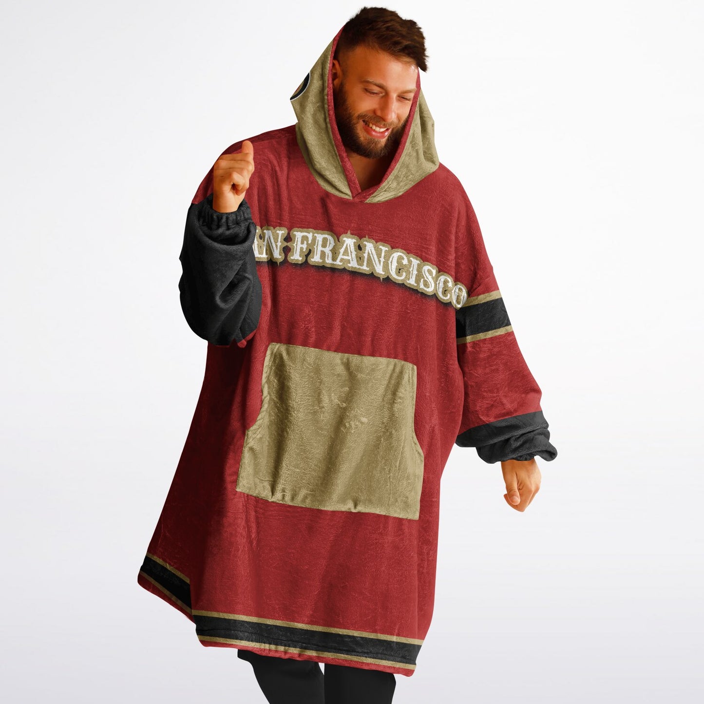 SF 49ers Red Cozy Cuddle Hoodie Gift for 49ers Fans