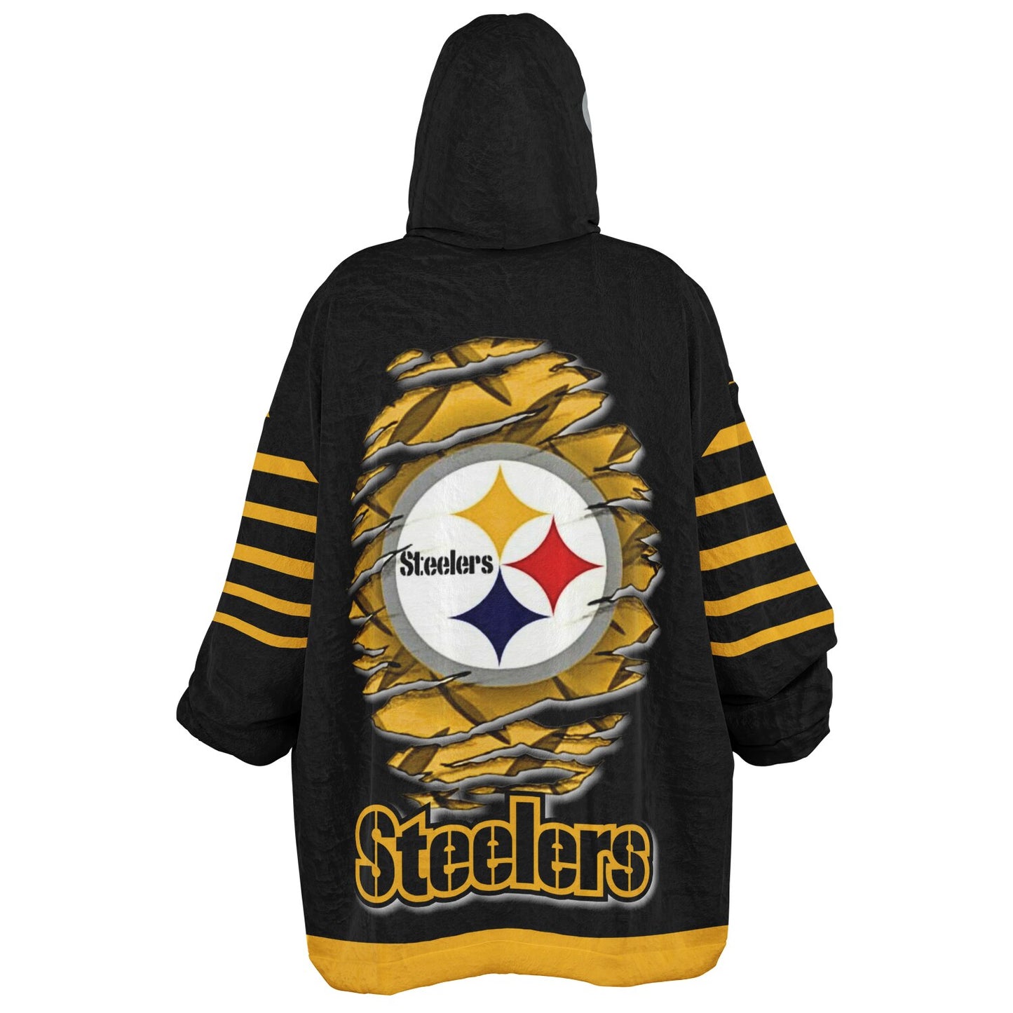 Pittsburgh Steelers Gold & Black Oversize Cuddle Hoodie Gift for Fans