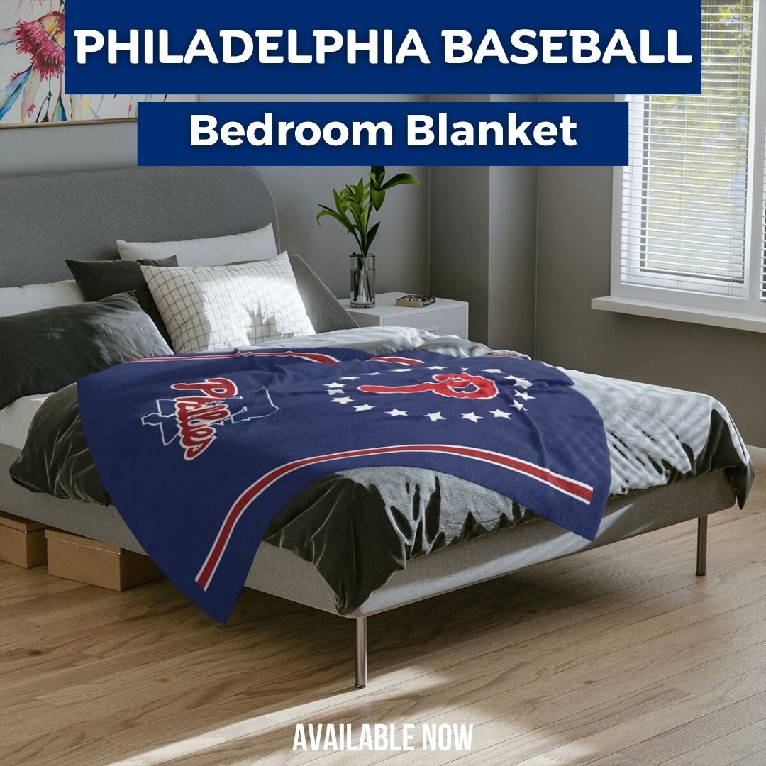 Blanket Phillies Throw Blanket Philly Baseball Fan Gift Baseball Throw Blanket for Children, Students Dad Mom Sports Home Décor